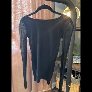 Armani exchange mesh long sleeve top
